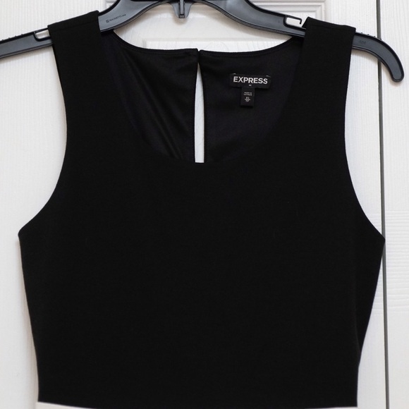 Express Mini Dress Black & White stripe Nautical NWOT - Picture 8 of 10